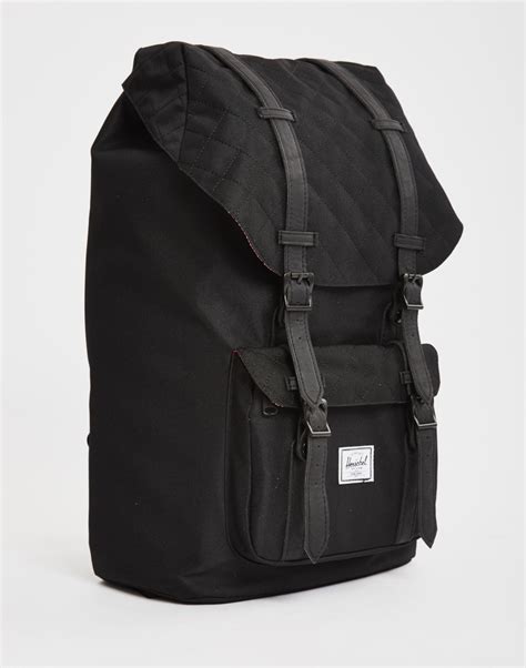 herschel backpack all black.